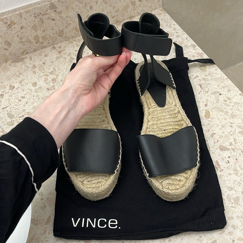 Vince Black Sandals